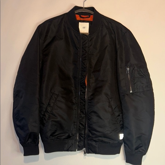 Black Bomber Jacket - Picture 3 of 9